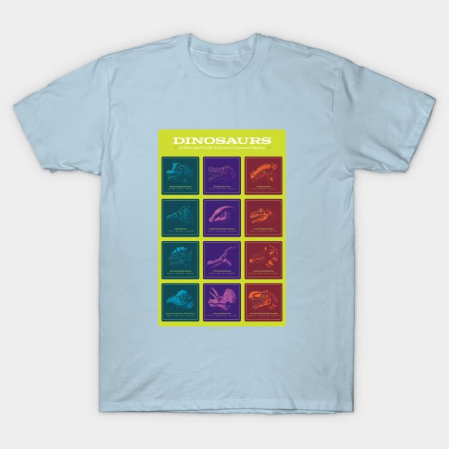 Dinosaurs Poster T-Shirt by BurchCreativeDesign